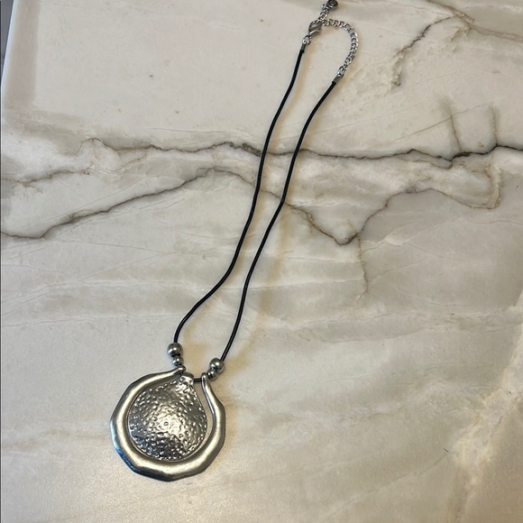 C 1946 Jewelry - Silver Pendant Necklace by C 1946, Costume